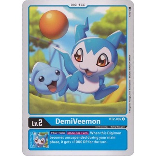 Thẻ bài Digimon - TCG - DemiVeemon / BT2-002'