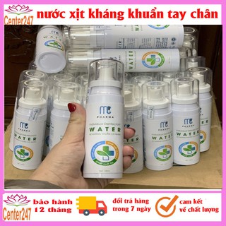 [Chai 120ml] Xịt kháng khuẩn cá nhân, Nước rửa tay khô diệt khuẩn , Chai Xịt kháng khuẩn cá nhân MC Pharma loại 120ml