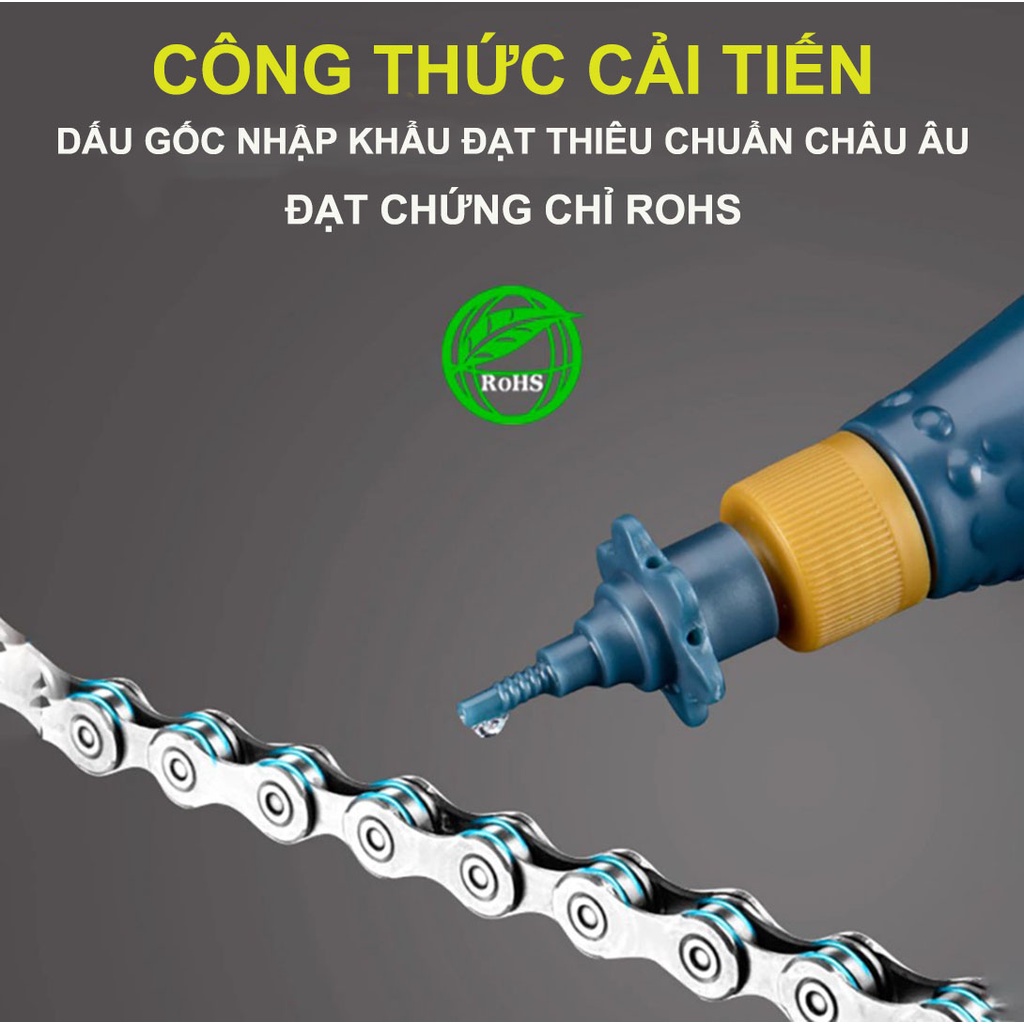 [Mã LIFE1603ALL giảm 10% đơn 0Đ] Dầu Bôi Trơn Xích Xe Đạp Chống Gỉ Sét Làm Sạch Giảm Hao Mòn, Bảo Vệ Xích