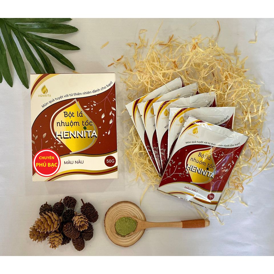 Bột lá nhuộm tóc Hennita - Chuyên nhuộm phủ bạc - Xuất xứ Việt Nam - Hàng chất lượng cao | BigBuy360 - bigbuy360.vn