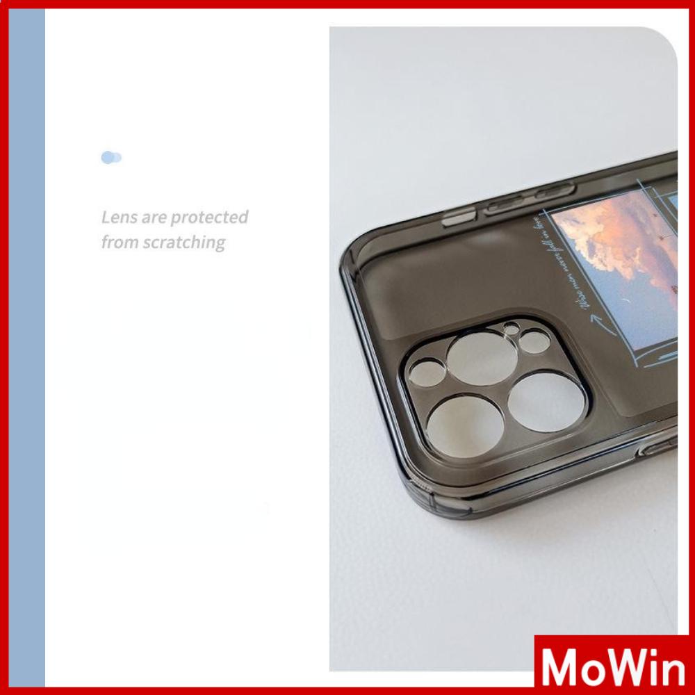 Ốp Điện Thoại Silicon Dẻo Trong Suốt Viền Vuông Chống Sốc Cho iPhone 13 Pro Max iPhone 12 Pro Max iPhone 11 iPhone7Plus