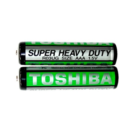 Pin đũa AAA Toshiba ( 1 đôi - vỉ 2 viên ) dùng cho điều khiển tivi, điều hoà, nhiệt kế hồng ngoại