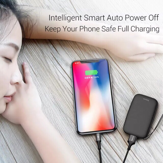 Sạc dự phòng siêu nhỏ mini 10000mAh - chính hãng Baseus