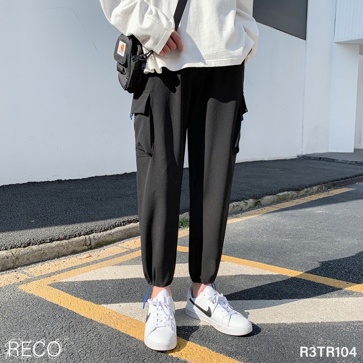 Quần vải nam Hàn Quốc cao cấp dáng rộng Trousers Loose R3TR104 Unisex