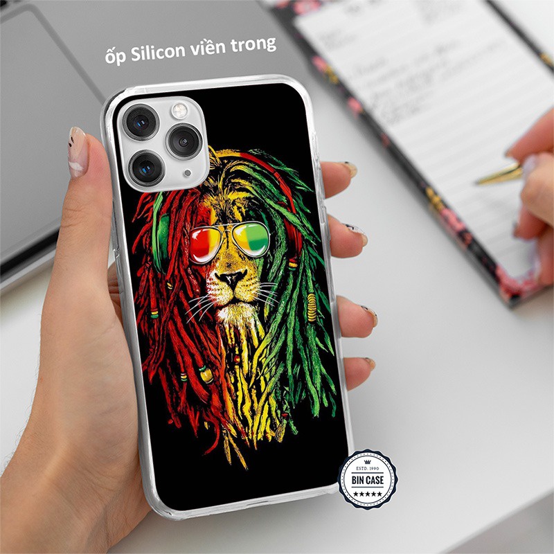 🔥Ốp iPhone X XS Hay Ho In Hình Sư Tử Rasta 🔥Ốp BOB MARLEY Đẹp iphone 13 12 11 Pro Max 6s 6 7 8 Plus X Xr Xs Max DOCLA019