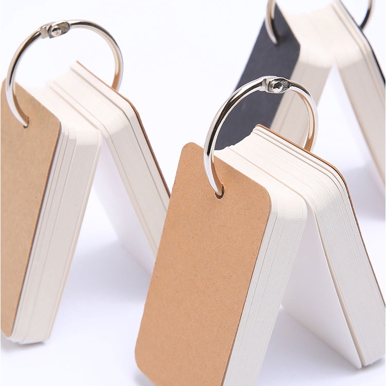 Bộ 100 Thẻ Đánh Dấu Màu Trơn Thân Thiện Với Môi Trường