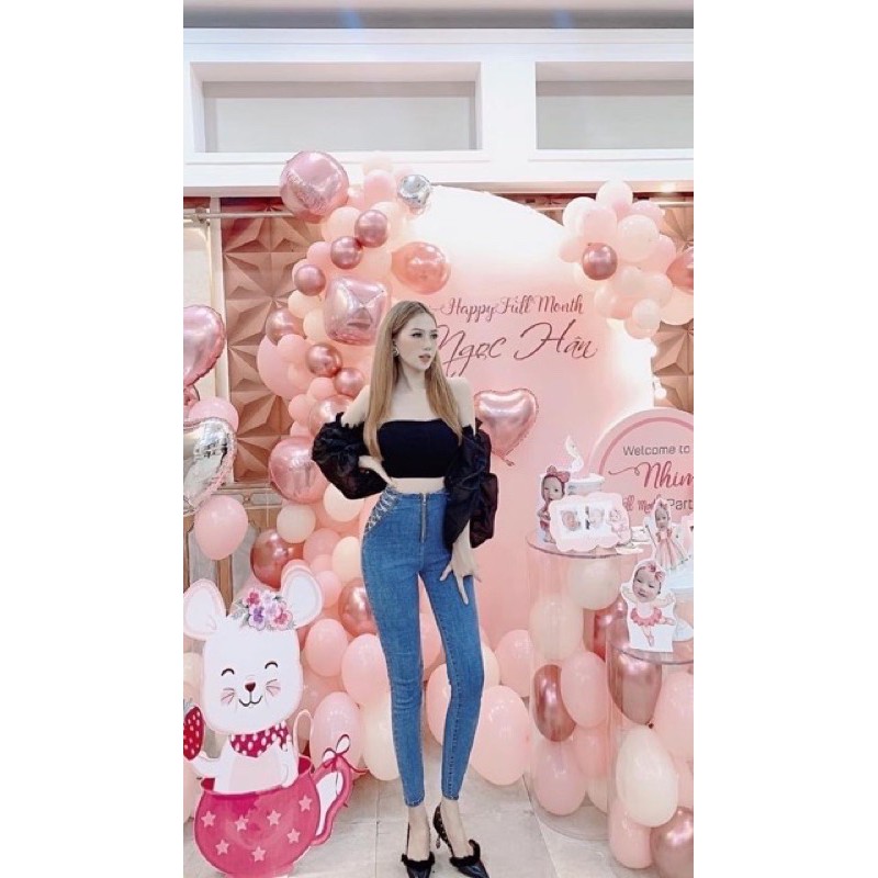 [Mã WASTMAY giảm 15% tối đa 30K đơn 150K] QUẦN BÒ JEANS LƯNG CAO ĐAN XÍCH EO | BigBuy360 - bigbuy360.vn