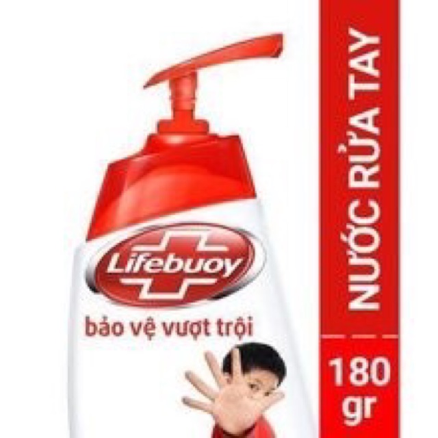 (Mẫu mới)Nước rửa tay lifebuoy 180ml