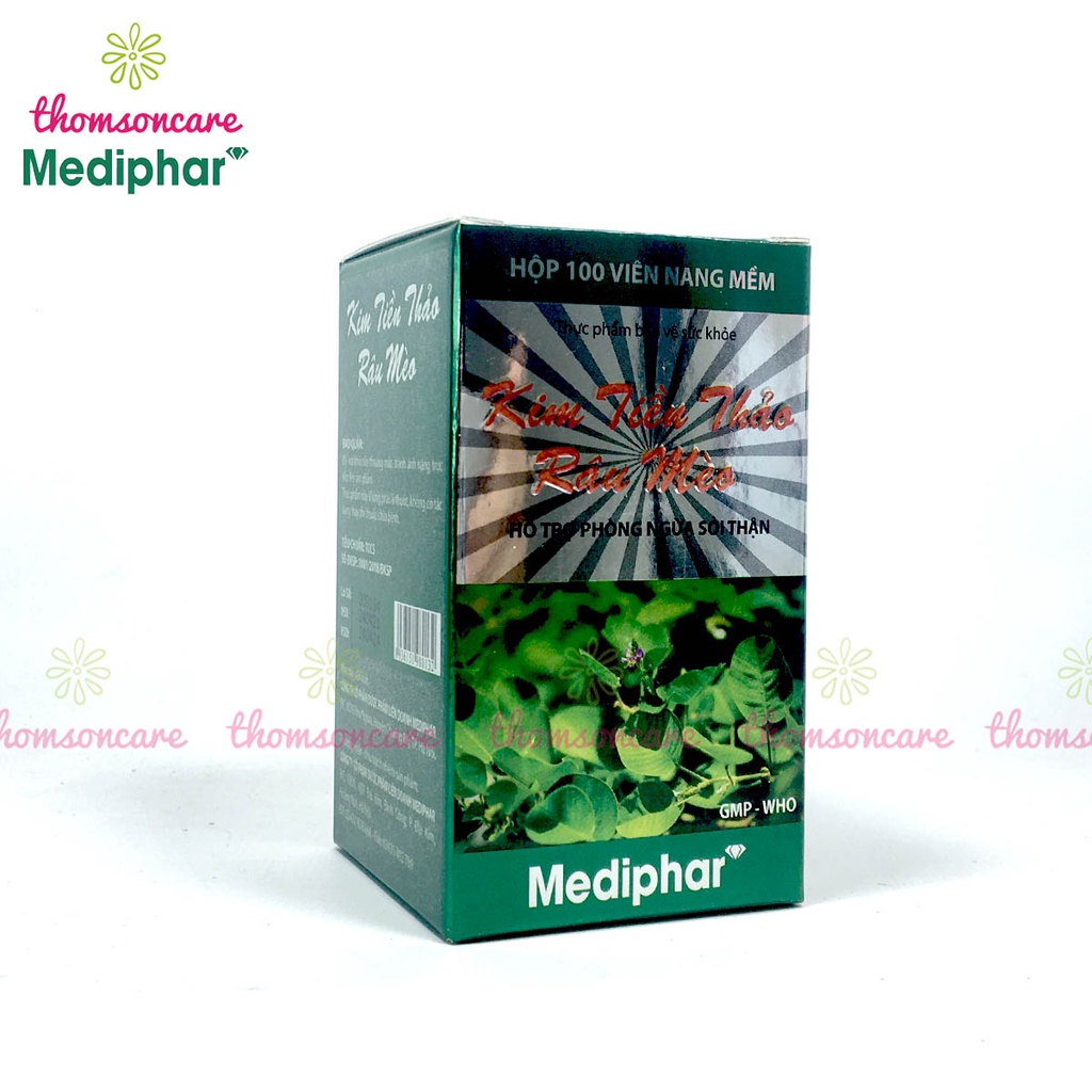 Viên uống Kim tiền thảo lợi tiểu hộp 100 viên, hỗ trợ giảm sỏi thận, xỏi đường tiết niệu