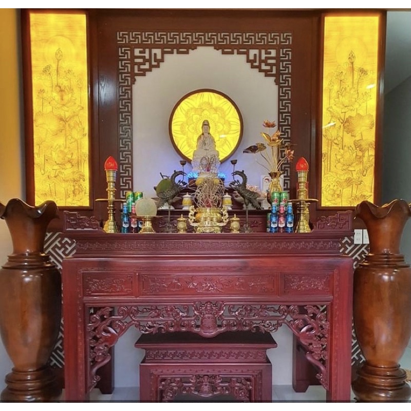 Viền góc dán trang trí tường phòng thờ kích thước 37cm x 27cm