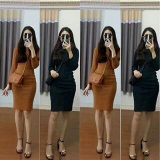 💐🎀🎀đầm boddy tay dài cổ lọ 🌺🌺