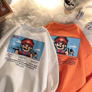 Áo sweater in hình mario áo nam nữ đẹp 2022