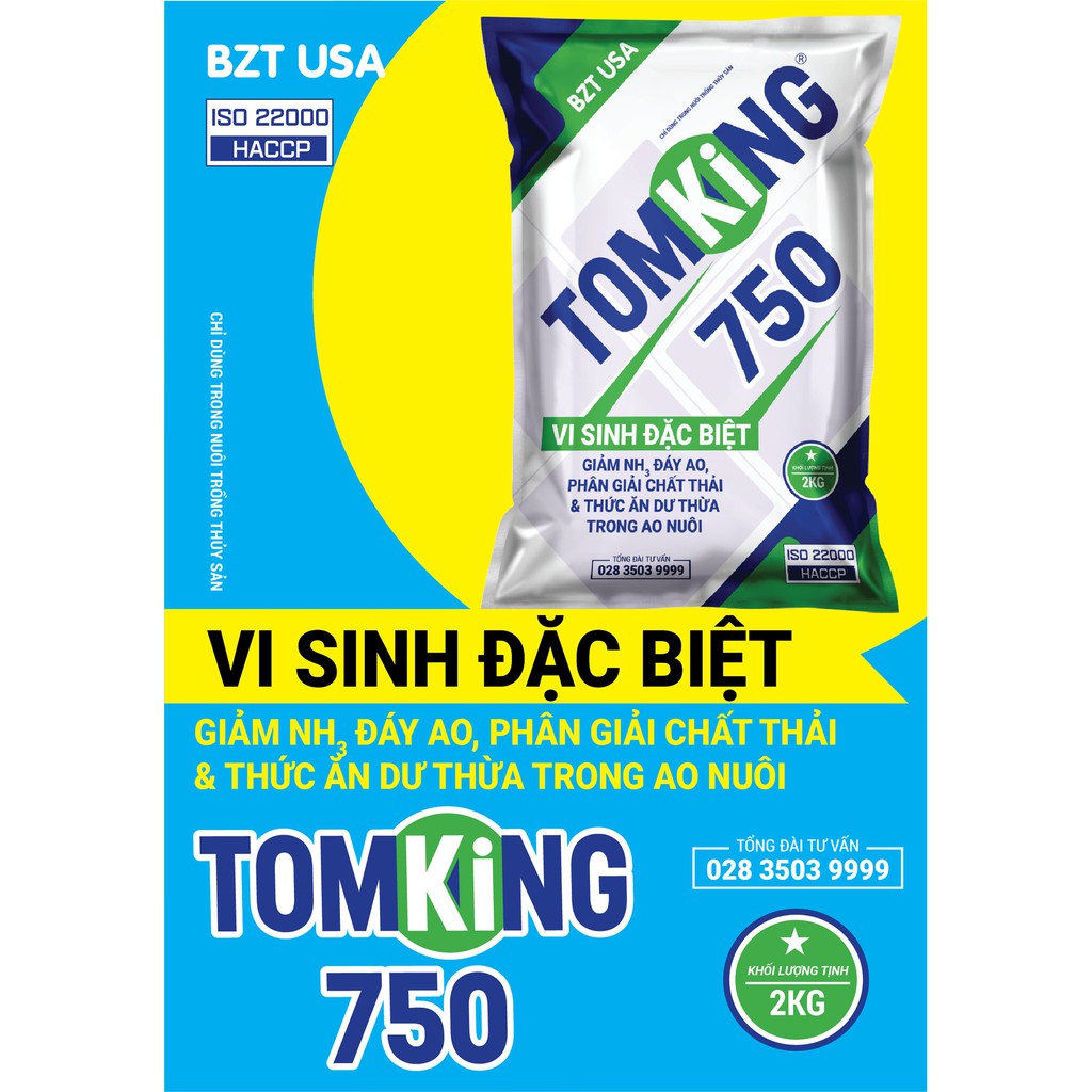 BZT USA- TOMKING 750 (Gói 2kg)