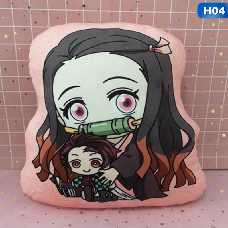 Gối Ôm Nhồi Bông Hình Nhân Vật Anime Tanjirou Nidouzi Butterfly Ninja Inosuke