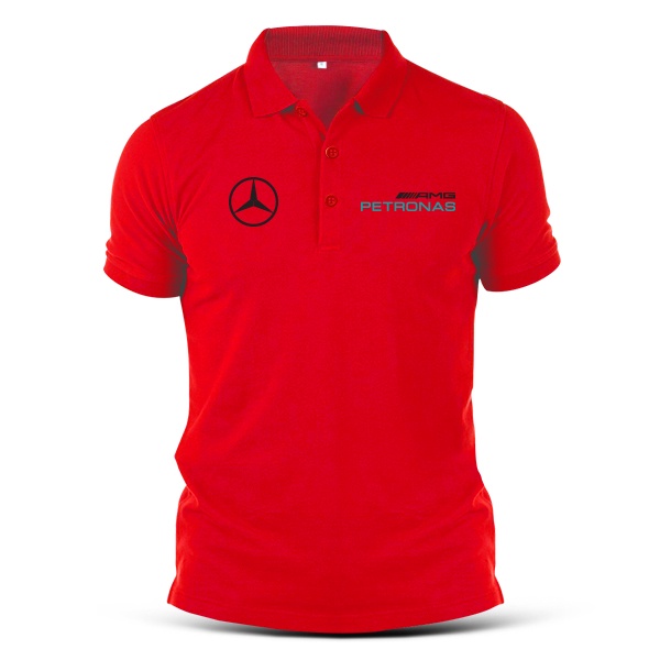 Áo polo Petronas F1 AMG Racing Baju Baju Unisex Pakaian Murah Sale
