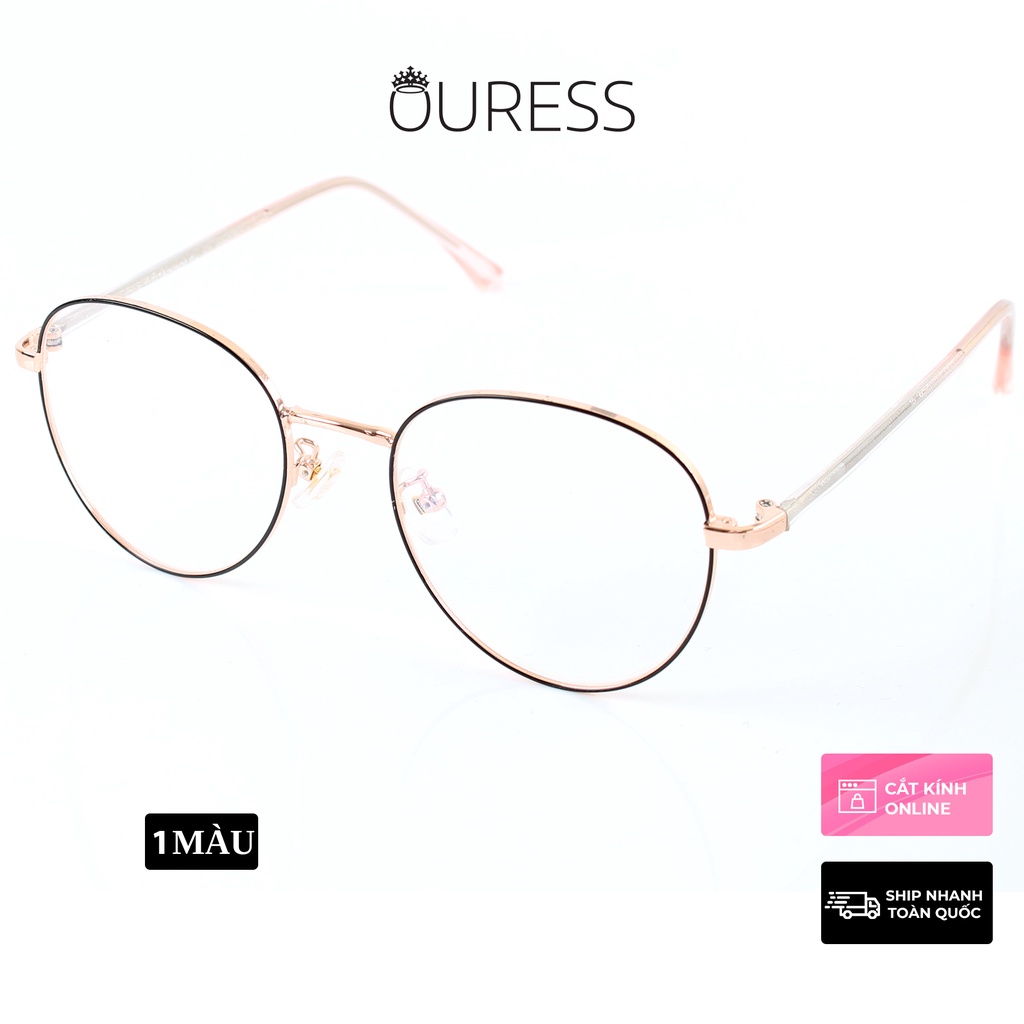 Gọng kính Titanium 85008DV thời trang cao cấp nam nữ siêu nhẹ siêu bền OURESS