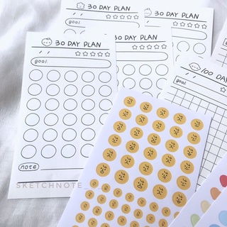 Note planner kèm sticker Nt020