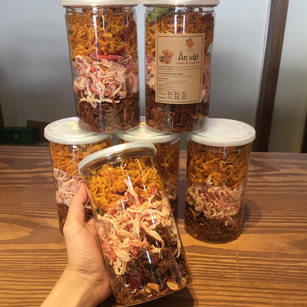 Mix 3 loại khô heo, mực, gà, Đặc Sản Ngon Lạ Đà Lạt