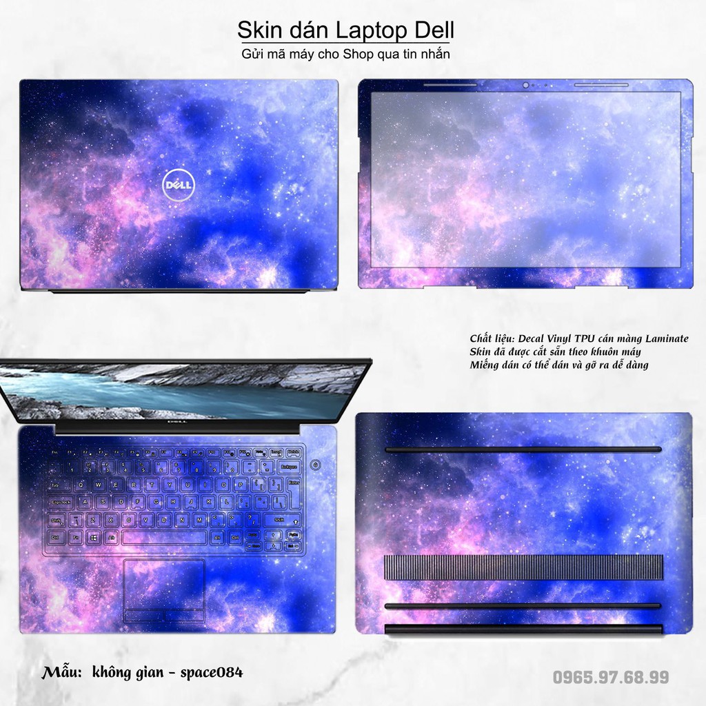 Skin dán Laptop Dell in hình không gian _nhiều mẫu 14 (inbox mã máy cho Shop)