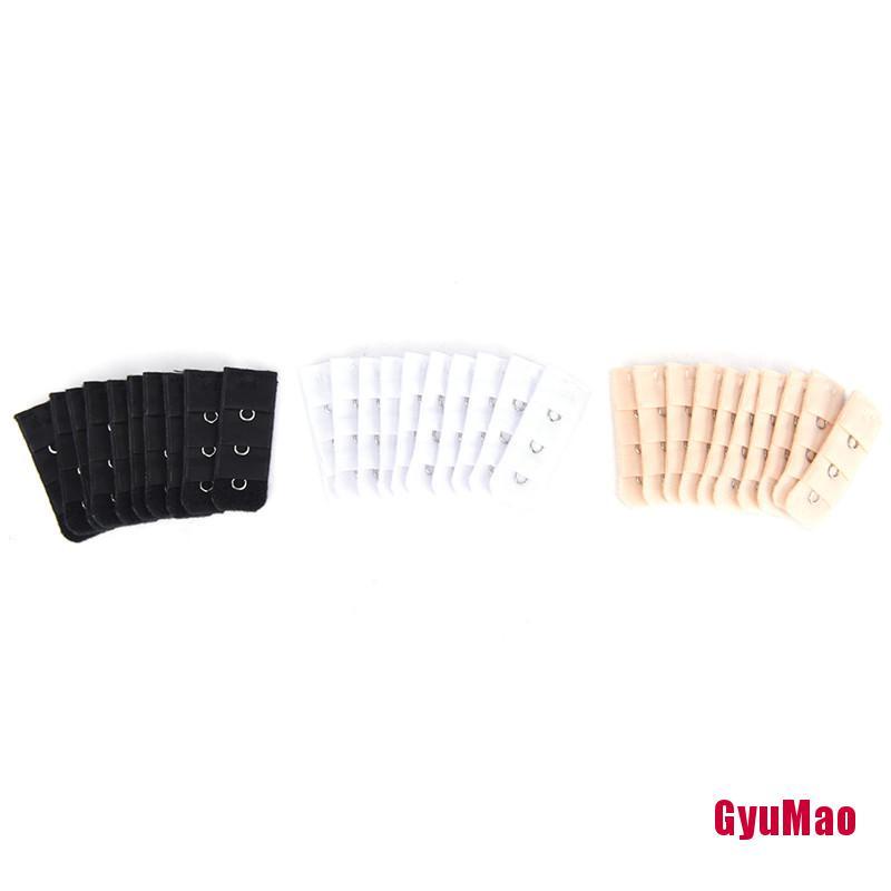 Set 10 Dây Mở Rộng Áo Ngực 1 Hàng 3 Móc Thay Thế Tiện Dụng Cho Nữ