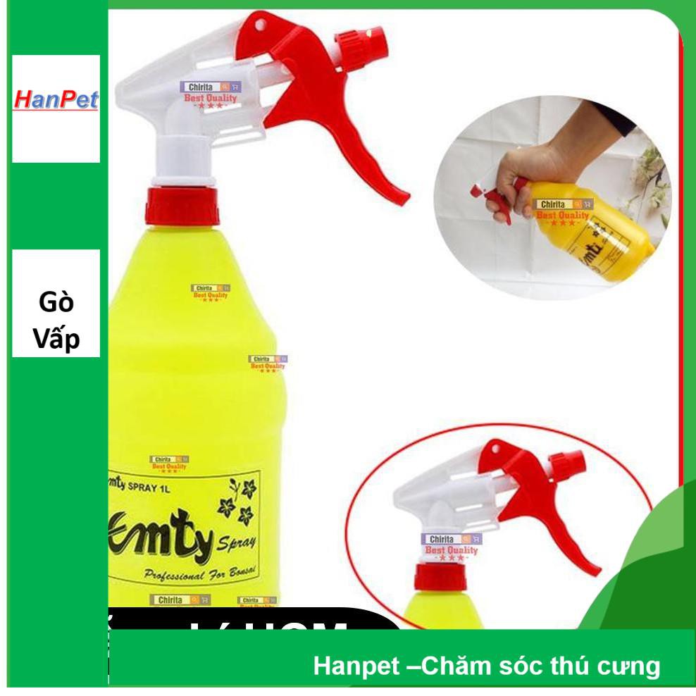 Hanpet.GV- Bình phun sương bằng nhựa cao cấp (Bình 1 lít )- Bình bơm tay / Bình tưới cây cảnh, bình xịt phun sương,