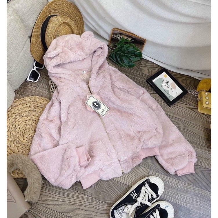 Áo lông có mũ siêu xinh