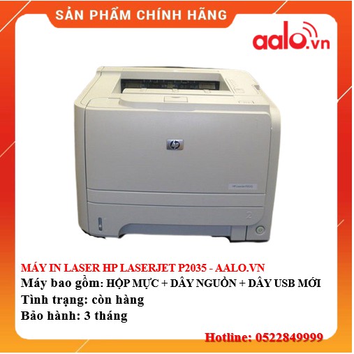 MÁY IN LASER HP LASERJET P2035 ĐÃ QUA SỬ DỤNG - AALO.VN | WebRaoVat - webraovat.net.vn