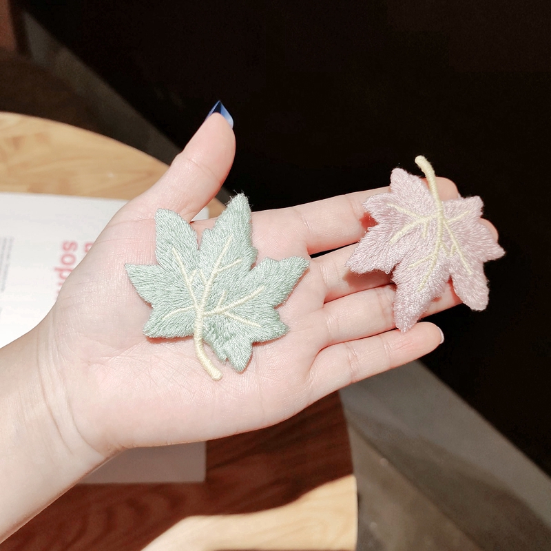 Kẹp Tóc Hình Lá Phong Phong Cách Hàn Quốc
