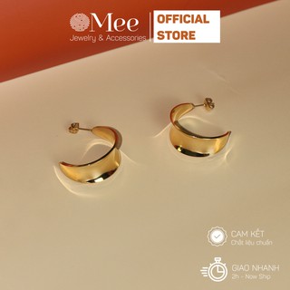 Bông tai nữ MEE tròn to bản Sleek Areca Hoops - E6533