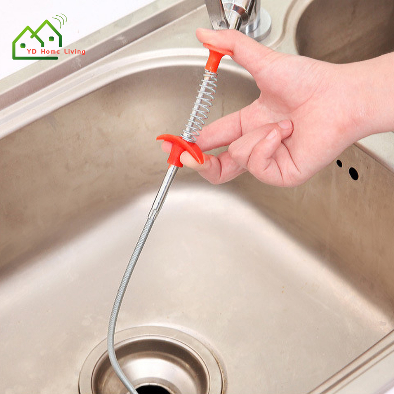 Cọ Vệ Sinh Ống Thoát Nước Bồn Rửa Chén Bằng Kim Loại Dài 61cm