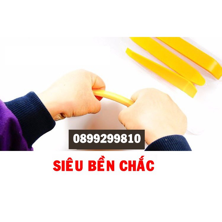 Bộ 4 dụng cụ mở nạy tháo lắp các chi tiết nội thất ô tô xe hơi cao cấp:   SKU:230