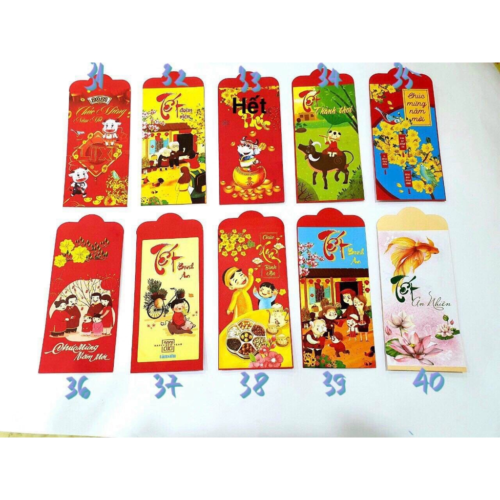 combo 100 bao lì xì