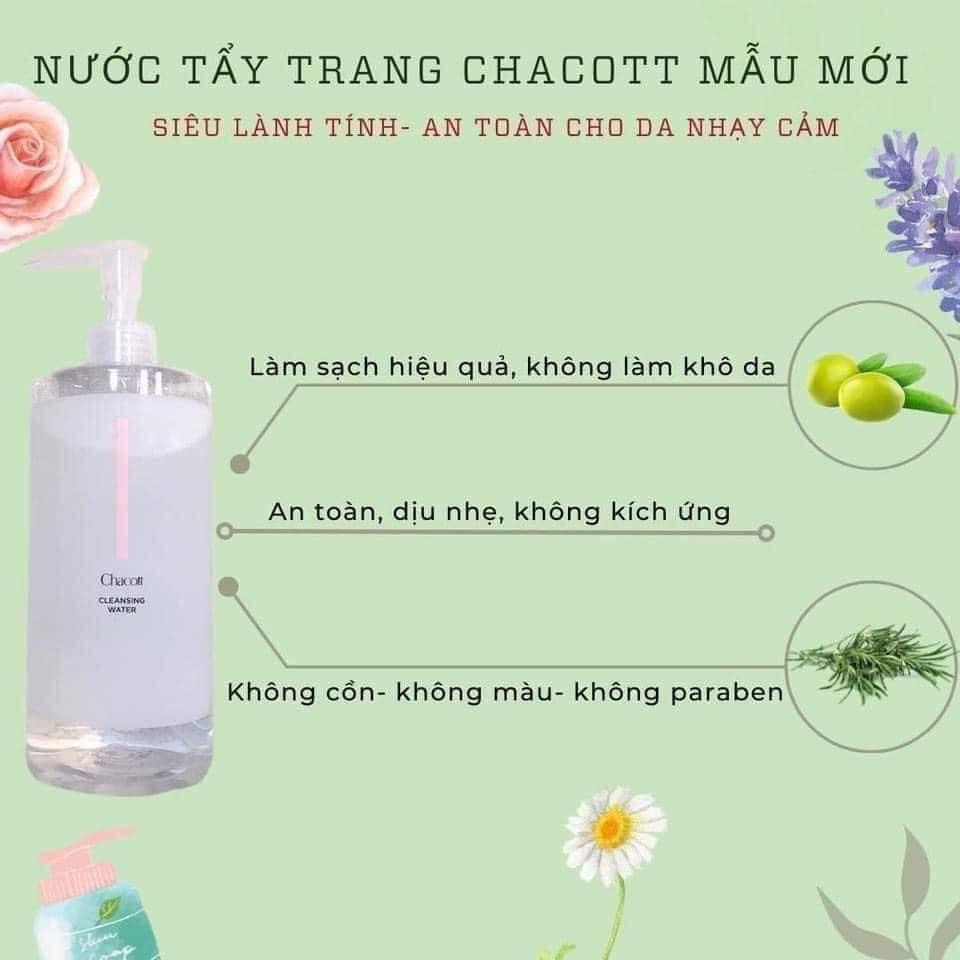 Nước tẩy trang Chacott - Tẩy Trang Làm Sạch Sâu For Professionals Nhật Bản 500ml