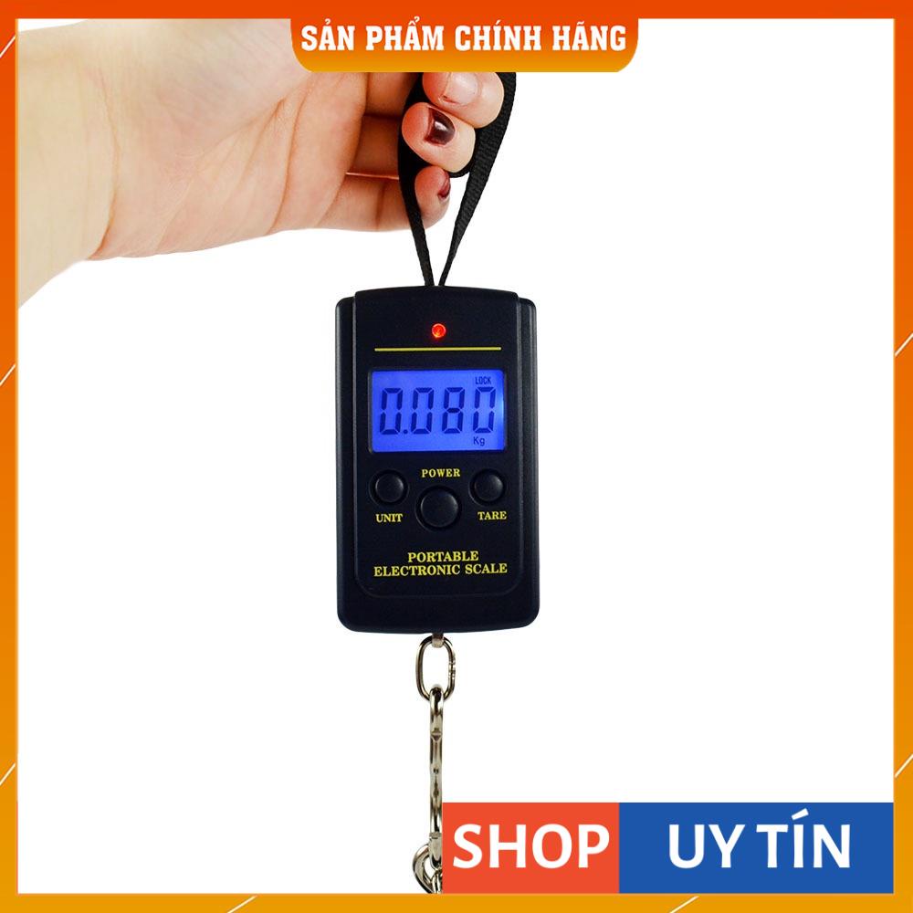 Cân điện tử cầm tay mini chính hãng nhỏ gọn cân câu cá bỏ túi tiện lợi 40kg