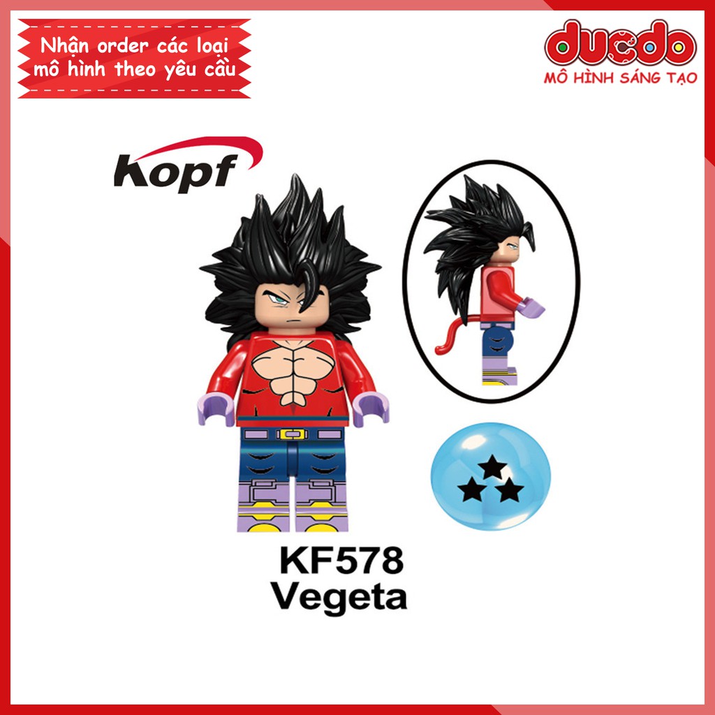 Minifigures các nhân vật trong 7 viên ngọc rồng - Đồ chơi Lắp ghép Mini Dragon Ball Goku Mô hình Kopf KF6048