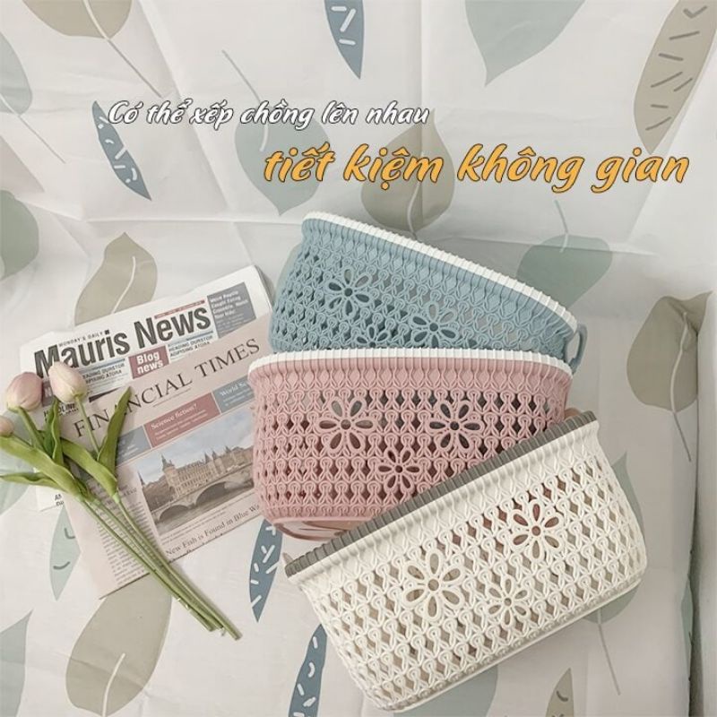 giỏ đựng quần áo, dụng cụ học tập, đồ vặt trong nhà B0