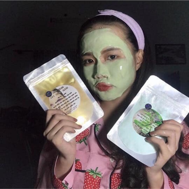 combo mask dẻo vàng nano và bạc hà trà xanh/100k