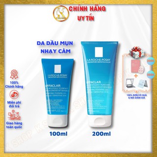 Sữa rửa mặt tạo bọt cho Da Dầu Mụn Nhạy Cảm Dạng Gel La Roche-Posay Effaclar 50ml- hàng chính hãng