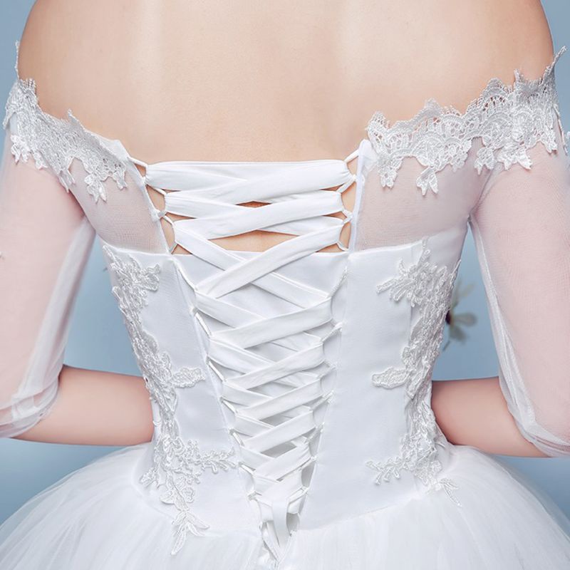 118Inch Wedding Dress  Replacement Adjustable Corset Back Kit Lace-Up Sati