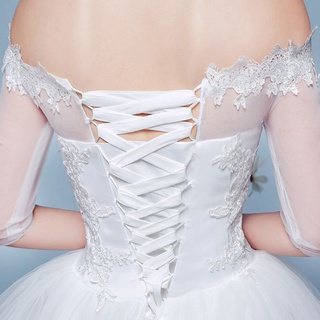 118Inch Wedding Dress  Replacement Adjustable Corset Back Kit Lace-Up Sati