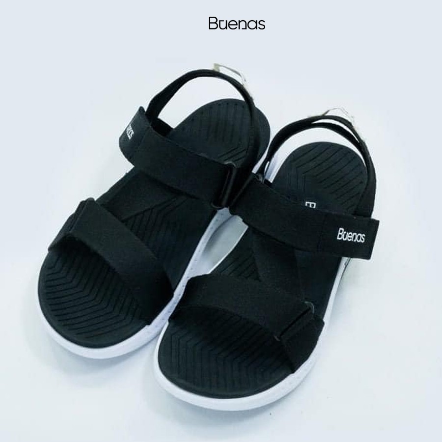 GIÀY SANDAL ĐI HỌC - BUENAS CHÍNH HÃNG F7 ĐEN TRẮNG SIZE 39, 40, 41, 42, 43 [GIÀY SANDAL NAM NỮ]