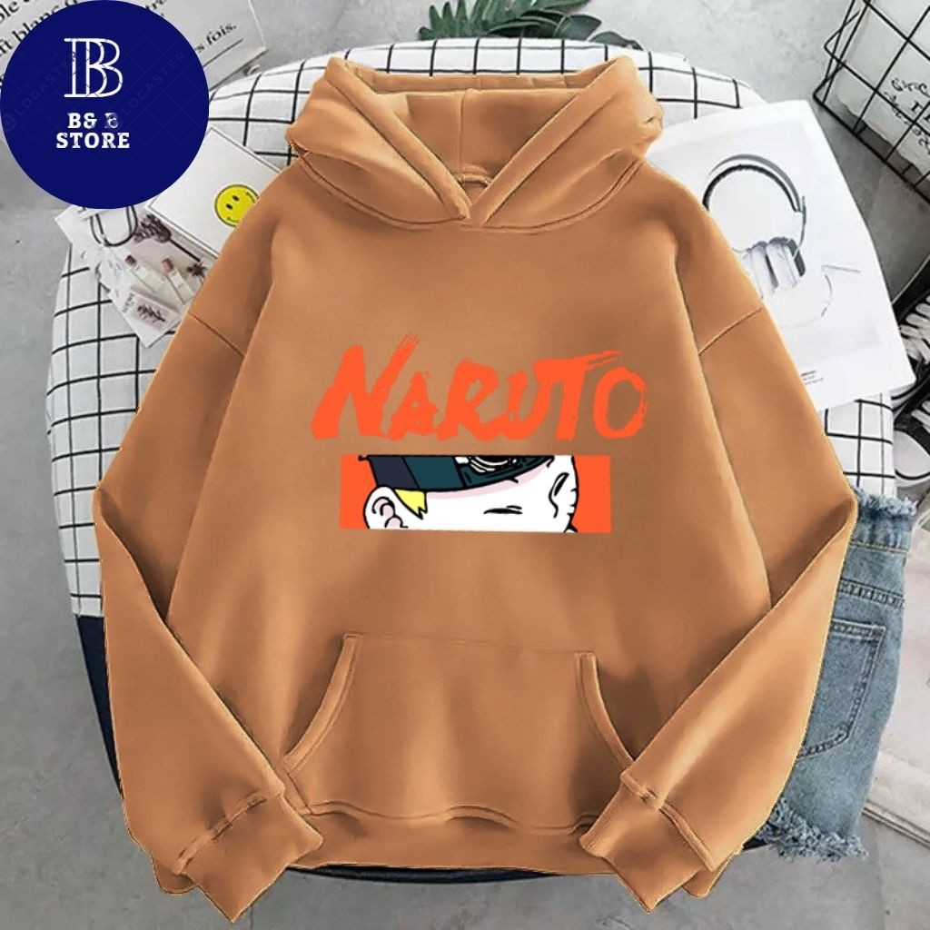 [ FREE_SHIP] ÁO KHOÁC HOODIE NỈ UNISEX IN NARUTO SIÊU ĐẸP ÁO KHOÁC FORM RỘNG NAM NỮ