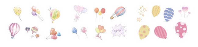 Set 40 sticker giấy cute