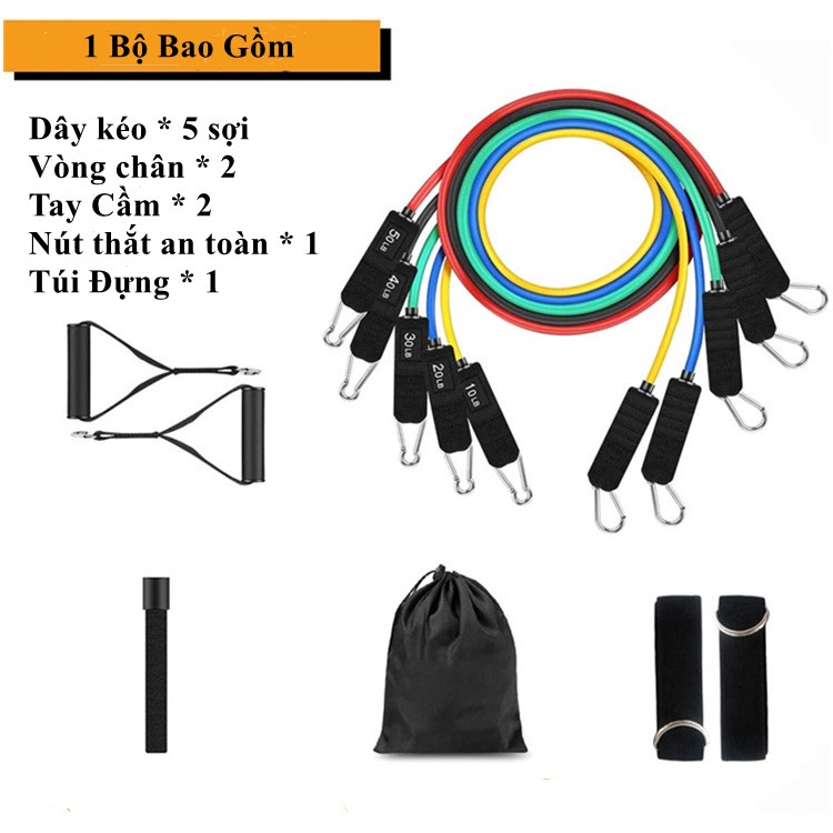 Dây Kháng Lực Tập Gym Mông, Tay Mini Band Power Vải Ngũ Sắc Cao Su Đàn Hồi, Tập Yoga Đa Năng Giảm Béo Bụng, Đùi Tại Nhà