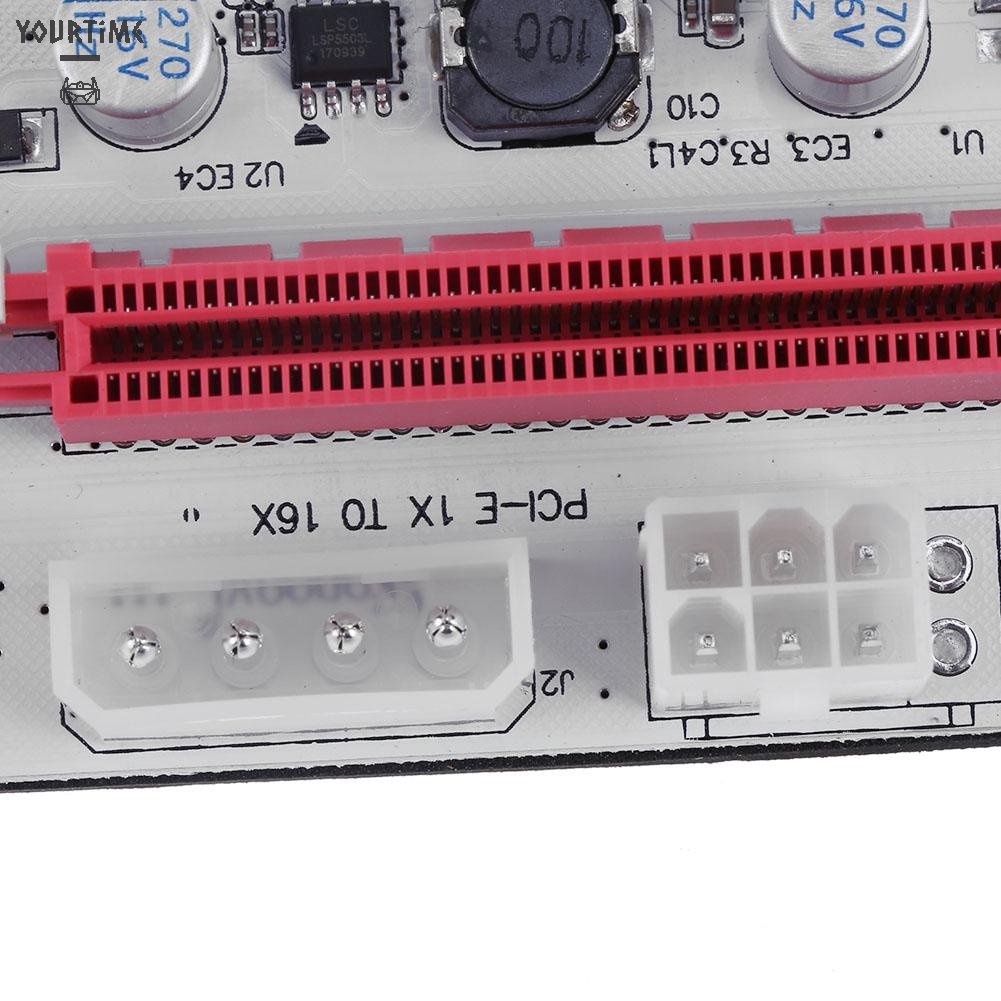 Thẻ đồ họa mở rộng 3 cổng nguồn PCI-E 1x sang 16x cho ETH BTC | BigBuy360 - bigbuy360.vn