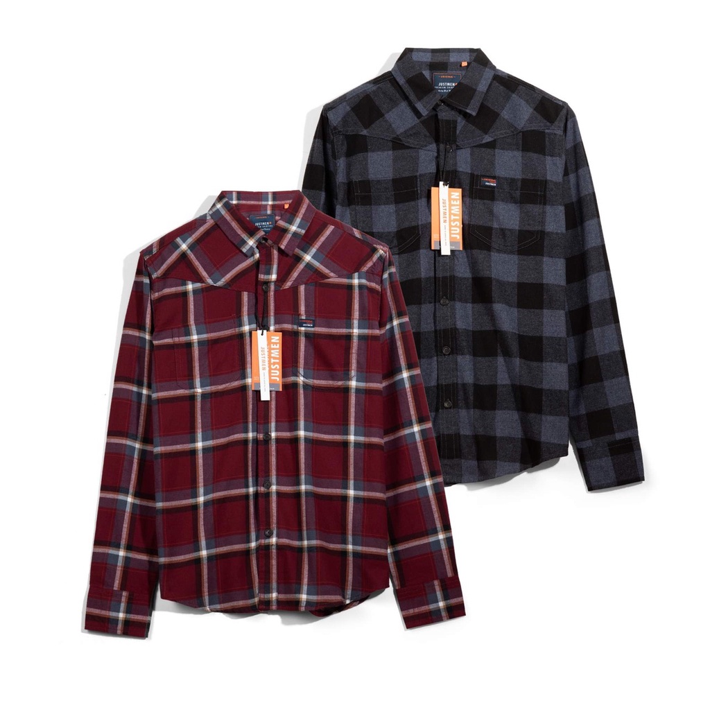 Áo Sơ mi Caro Just Men Thanh Lịch và Thời Trang, màu sắc trẻ trung dễ phối