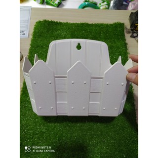 Chậu nhựa ốp tường, chậu trồng cây ốp tường, CHẬU HÀNG RÀO, màu trắng, dày, chất lượng giao hàng như hình.