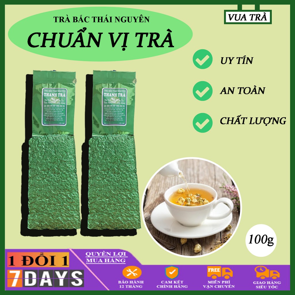 trà bắc thái nguyên ngon 100g đậm chất trà xanh, giảm cân hiệu quả