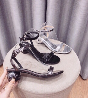 Sandal cao gót đế tròn