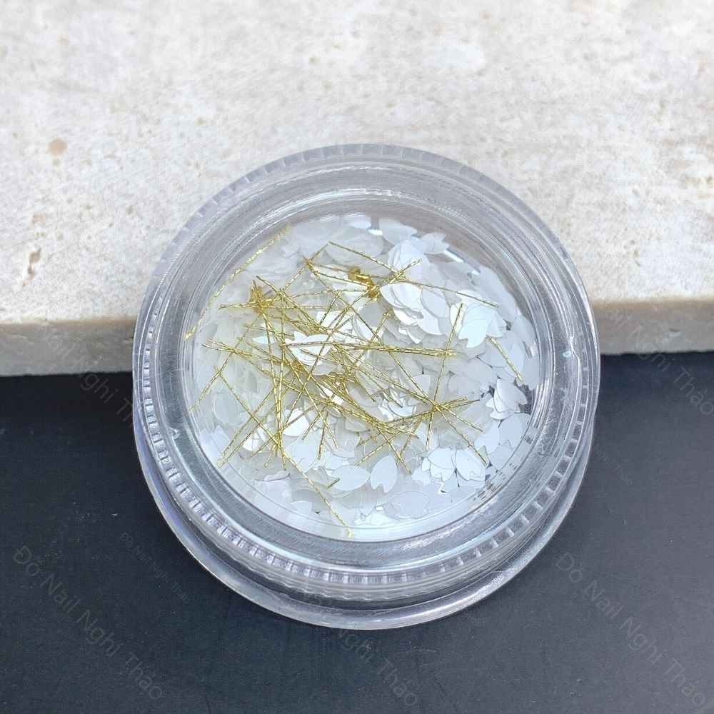 Cánh hoa nail ẩn trang trí móng